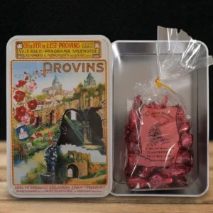 Boîte métal de bonbons à la Rose
