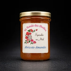 Confiture Artisanale au miel – Abricot Amande – 245g