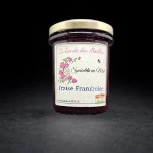 Confiture Artisanale au miel – Fraise – Framboise – 245g