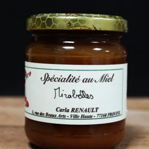 Confiture Artisanale au miel – Mirabelle – 245g