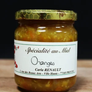 Confiture Artisanale au miel – Orange – 245g