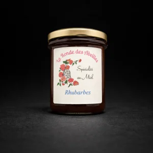 Confiture Artisanale au miel – Rhubarbe – 245g