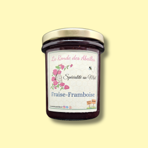 Confiture Artisanale au miel – Fraise – Framboise – 245g