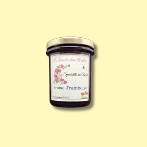 Confiture Artisanale au miel – Fraise – Framboise – 245g